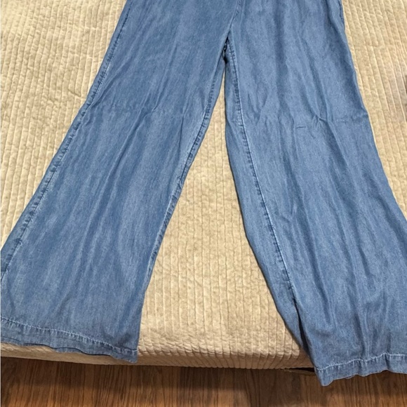 land and sea Pants - Women's Blue Wide-Leg pants